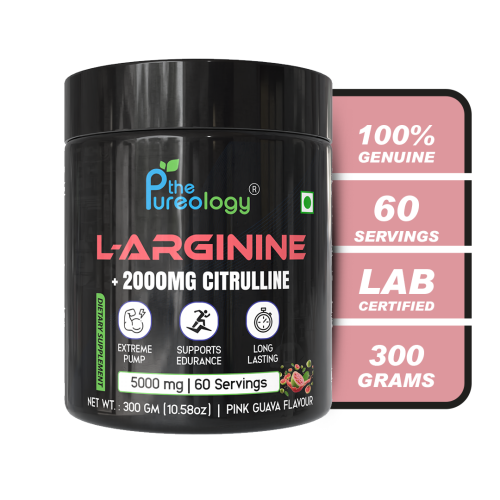 L-Arginine + 2000 MG Citrulline ( Pink Guava, 300gm)